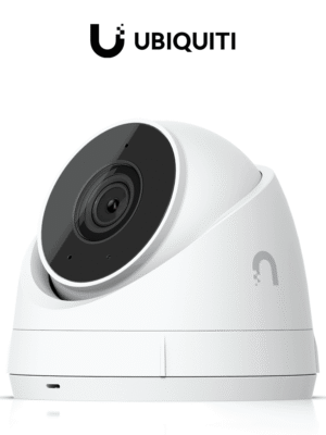 UBIQUITI UVC-G5-TURRET-ULTRA - Camara IP PoE Tipo Domo 2K/ IR de Hasta 30m/ Deteccion de Eventos IA/ Microfono Integrado/ A Prueba de Agua/ Angulo de Vision Ultra Amplio