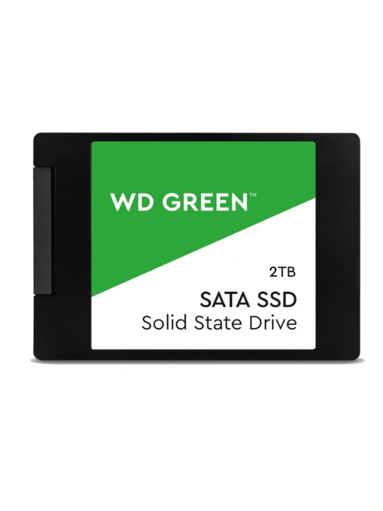 Western Digital WDS200T2G0A - Disco Duro Interno SSD 2 TB, SATA III, 6 GB/s, 2,5/7 mm, hasta 545 MB/s, Color Verde