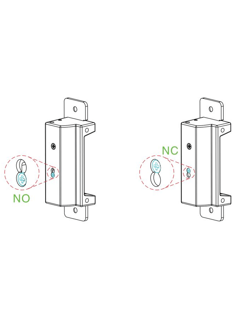 YLI YS138S - Cerradura Eléctrica para Control de Acceso Señal Ajustable NO/NC Voltaje Dual 12VDC/24VDC - Image 2