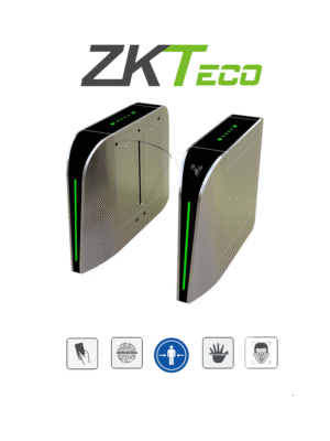 ZKTECO FBL300 - Barrera Peatonal Tipo Flap Bidirecc. / 2 Chasis Acero SUS304// Aleta de Acrílico/ 110V/ 35 Personas x Min/ Carril 60 cm/ Exterior Protegido/ 2 millones de Ciclos/ 5 pares de Infrarrojos / No cuenta con Lectores y Panel