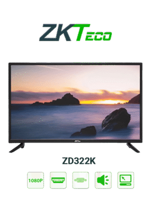 ZKTECO ZD322K - Pantalla LED FHD Profesional de 32 pulgadas / Resolución 1920 x 1080 / 1 Entrada de video HDMI y 1 VGA / Altavoces Incorporados / Ángulo de Visión Horizontal 170° / Detección Automática de Señal