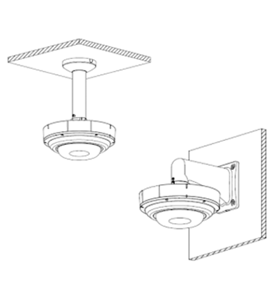 DAHUA DH-PFA108 - Adaptador para Brazo de Pared o Techo, Compatible con PFB300C, PFB303W y DH-PFA111. - Image 2