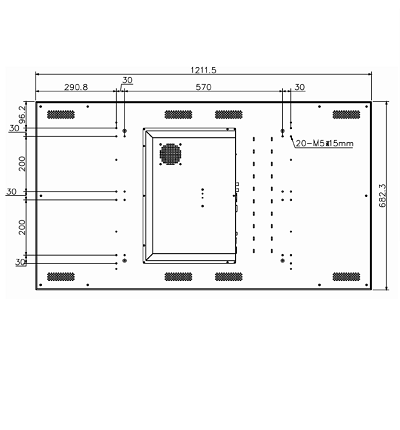 DAHUA DHL550UDM-EG - Pantalla de 55 Pulgadas FHD para Video Wall/ Panel LCD de Grado Industrial/ Ideal para Trabajar 24/7/ Marco Ultra Delgado de 1.8 mm (0.9mm Cada Marco)/ Interfaces HDMI, DVI, VGA, BNC y USB/ - Image 2
