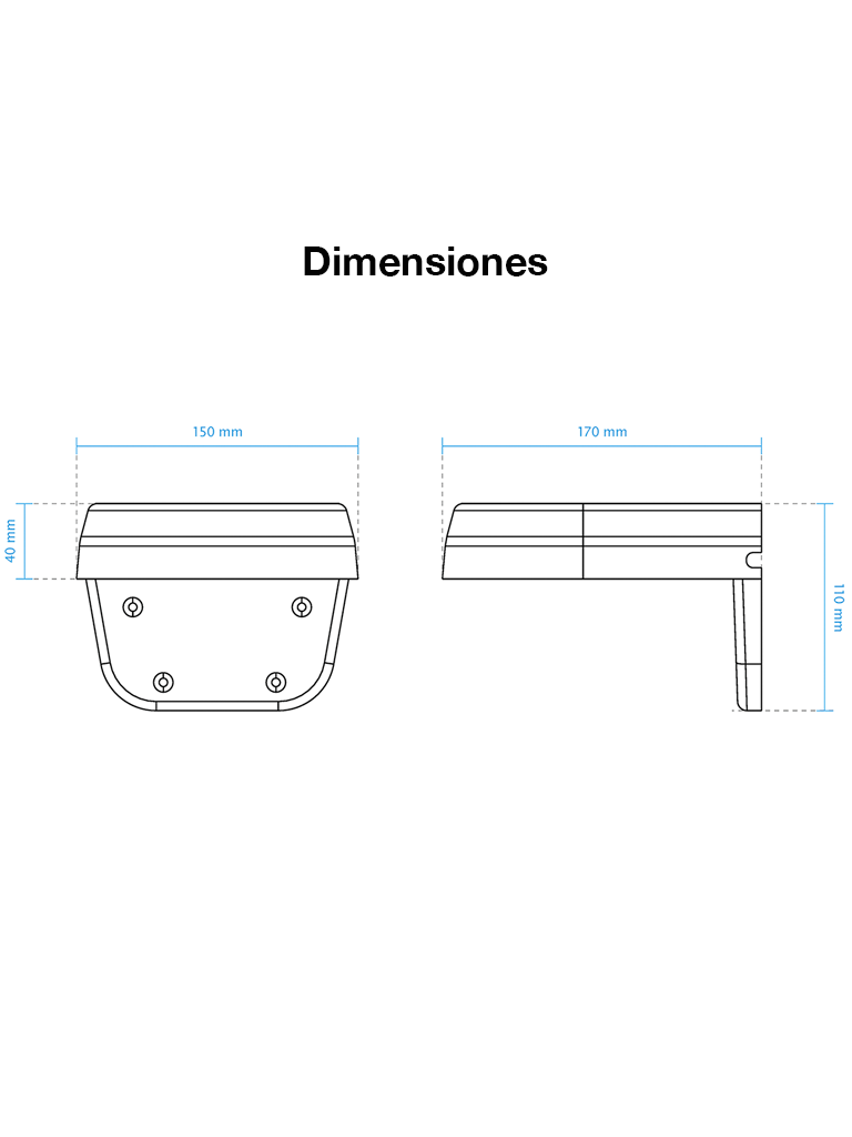 VIVOTEK AM-21A - Soporte de pared tipo L de exterior para cámaras tipo domo VIVOTEK - Image 2