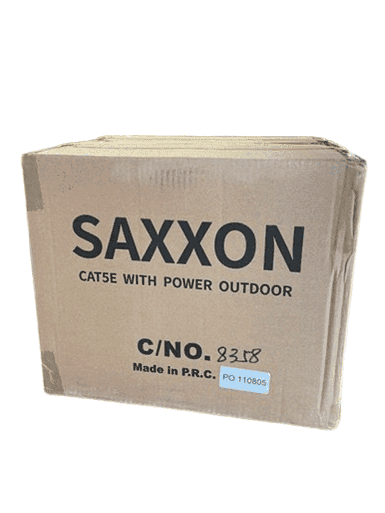 SAXXON OUTP5ECCAEXT2E - Bobina de Cable UTP Cat5e Siames/ 305 Metros/ Uso Exterior/ CCA/ UTP+Cables de Energía Cal. 18 AWG/ Doble Forro en Cable UTP/ Ideal para Cableado de Video/ - Image 4