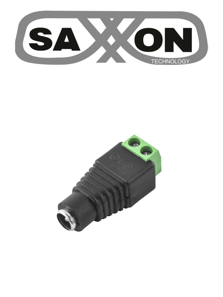SAXXON SX53 - Adaptador Hembra / Paquete de 10 piezas / Para Alimentación de Cámaras / Terminales Tipo Tornillo Positivo y Negativo / Resistente a la Oxidación / 12v