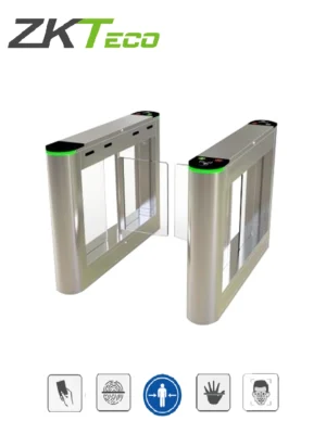 ZKTECO SBTL300 -Barrera Peatonal Tipo Swing Bidirecc. /2 Chasis Acero SUS304/ Aleta Acrílico/ 110V/ Exterior Protegido/ 30 Personas x Min/ 2 mil. Ciclos/ Carril 75 cm/ Infrarrojos/ No cuenta con Lectores y Panel/ (AÑADE CARRILES CON SBTL320)
