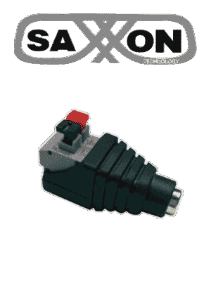 SAXXON SX53A - Adaptadores Hembra Tipo Jack Polarizado / Paquete de 10 piezas / Terminales de Presión / Fácil Instalación/ 12v