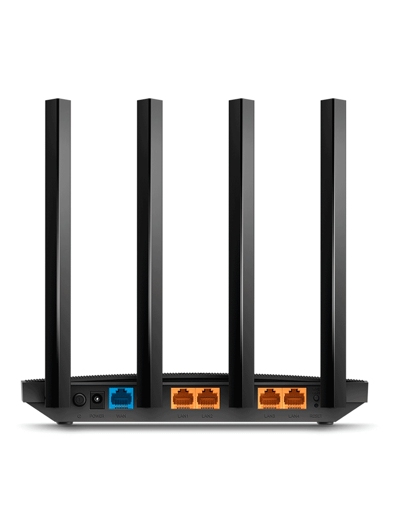 TP-LINK Archer C6 - Ruteador WiFi AC 1200Mbps con 1 puerto WAN y 4 puertos LAN RJ45 Gigabit Ethernet, MU-MIMO, 4 antenas fijas, modos enrutador y punto de acceso, Beamforming. - Image 3