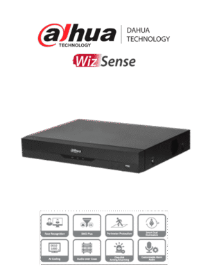 DAHUA XVR5104HE-I3 - DVR de 4 Canales de 5 Megapixeles Lite/ WizSense/ H.265+/ + 2 Ch IP/ Hasta 6 Canales IP/ 1 Ch de Reconocimiento Facial/ SMD Plus/ 1 Bahía de Disco Duro/ E&S Alarmas/ Soporta 4 Tecnologías