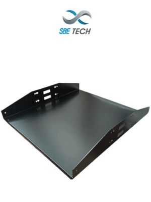 SBETECH SBE-CDL1P1918 - Charola Doble para rack con medidas de 19" (48.26 cm) de ancho x 18" (45.72 cm) de largo, y soporta hasta 34 kg 2 UR