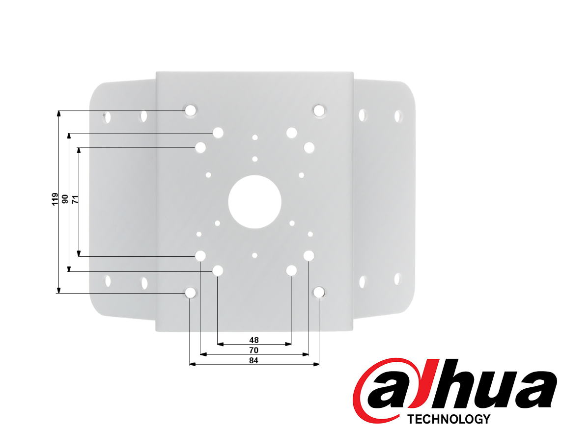 DAHUA PFA151 - Montaje para esquinas compatible con camaras PTZ DAHUA y bullet IPCHFW5421EZ - Image 2