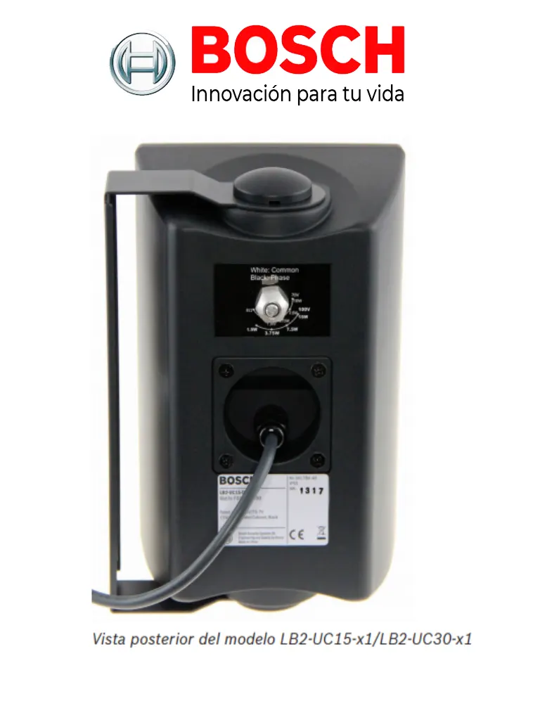 BOSCH M_KITU1204UC30W - Kit de Audio / Amplificador 120W / 4 Bocinas 30W Blancas - Image 3