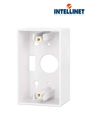 INTELLINET 517874 Caja para pared Conexión sencilla, 4.8 cm de profundidad, blanco Conexión sencilla, 4.8 cm de profundidad, blanco