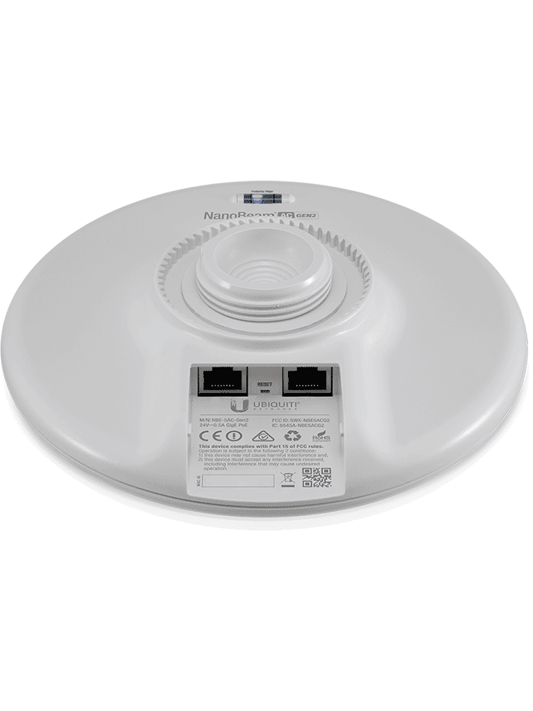UBIQUITI NANOBEAM AC NBE-5AC-GEN2 - Radio Airmax AC GEN2 5.8GHz para exteriores con antena integrada de 19 dBi, MIMO, potencia de 26 dBm y rendimiento de hasta 450 Mbps. - Image 4
