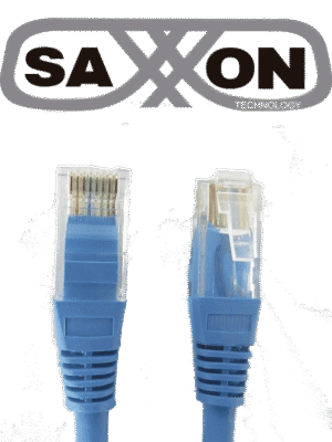 SAXXON P5E2UA - Cable patch cord UTP 2 metros / CAT 5E / Color azul