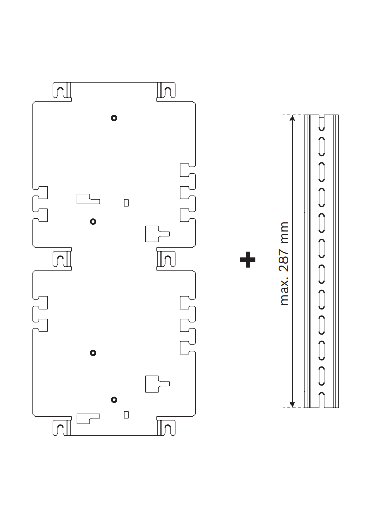BOSCH F_HMP0003A - Placa para Bastidor de Montaje / Acero / 282 x 130 x 7.50 mm - Image 3