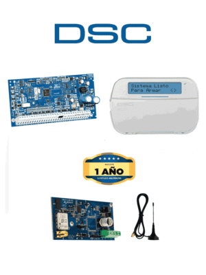 DSC NEO-LCD-LE4050M ACTUALIZACION- Kit Neo 32 Zonas Panel HS2032 / Teclado Alfanumérico HS2LCDN/ Comunicador LE4050m con 1 año de servicio