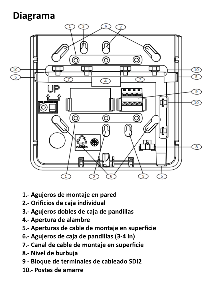 BOSCH I_B930 - Teclado alfanumerico para paneles de alarma BOSCH BUS SDI2 - Image 2