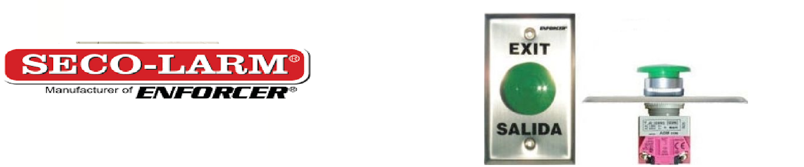 Seco-Larm SD7201GCPE1Q - Placa Con Botón Para Presionar De Color Verde De Salida. "Exit" y "Salida," SPDT - Image 3
