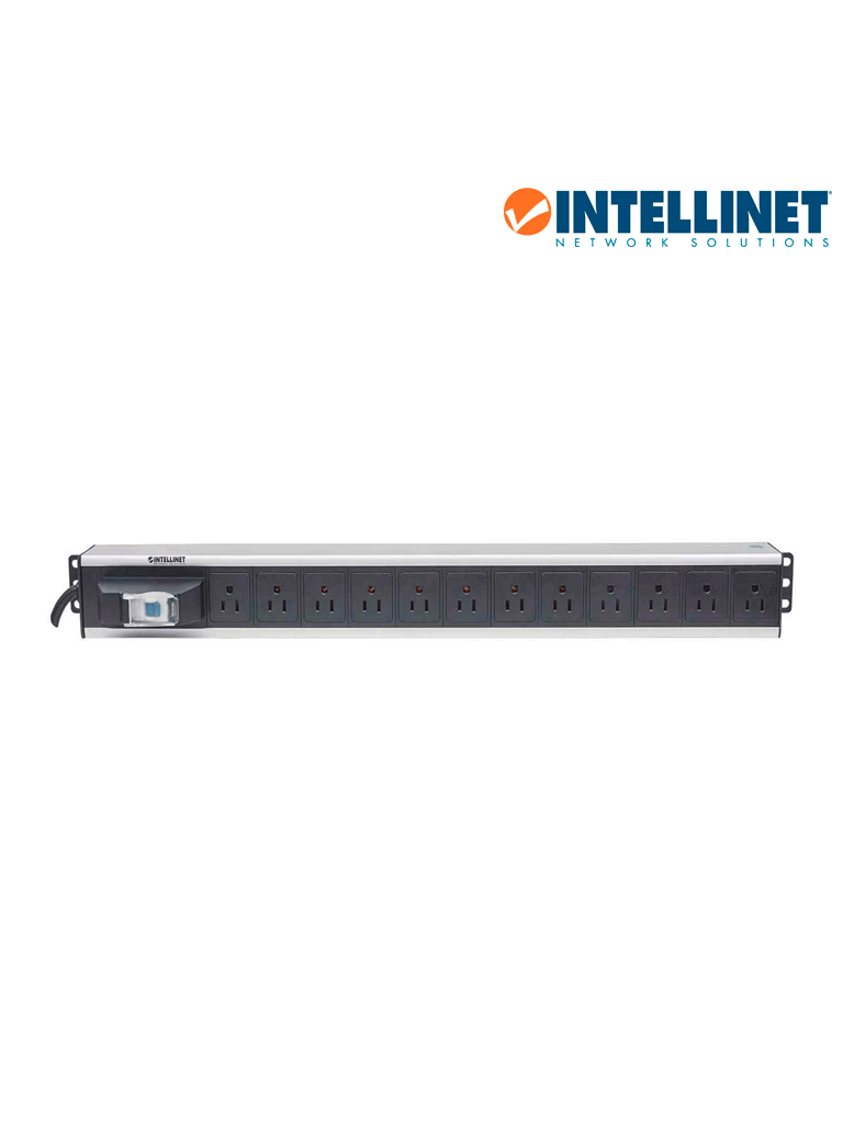 INTELLINET 713955- Barra PDU / 12 cont. / Gabinetes y Racks, / Vertical / Interruptor doble / Conta cortos circuitos - Image 3