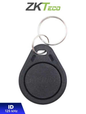 ZKTECO TAG03ID - Bolsa con 100 Llaveros ID con Frecuencia de 125 kHz, con Folio Grabado, Color Negro