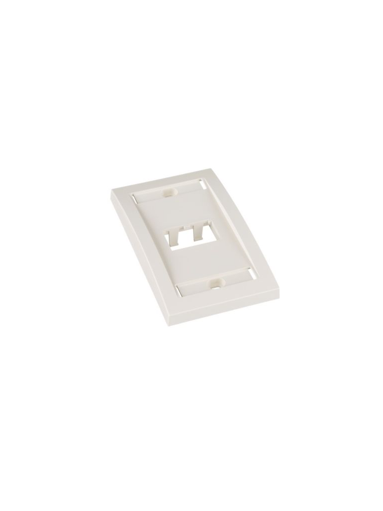 PANDUIT CFPE2IWY Placa de pared Vertical / 2 Puerto /Mini-com / Blanco hueso / Con espacio para etiquetas