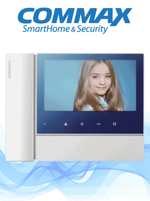 COMMAX CDV70N2 - Monitor para videoportero de 7 pulgadas con auricular, soporta hasta 2 frentes de calle con función de apertura de puerto