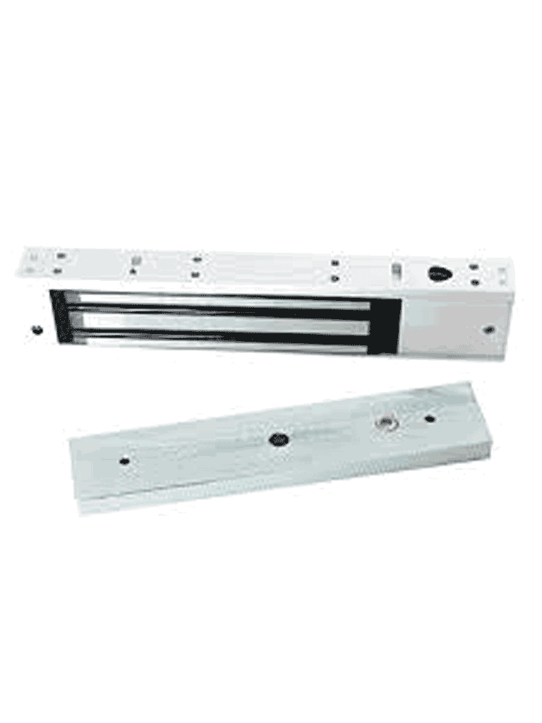 ZKTECO LM200LEDSU - Paquete de contrachapa magnética de 200 Kg a 12 VDC con señal NC que incluye soporte en U para colocación en puertas de vidrio - Image 2