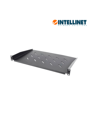 INTELLINET 714884 - Charola Rack 19", 1U, 30 cm de profundidad, ventilada, soporta hasta 25 kg