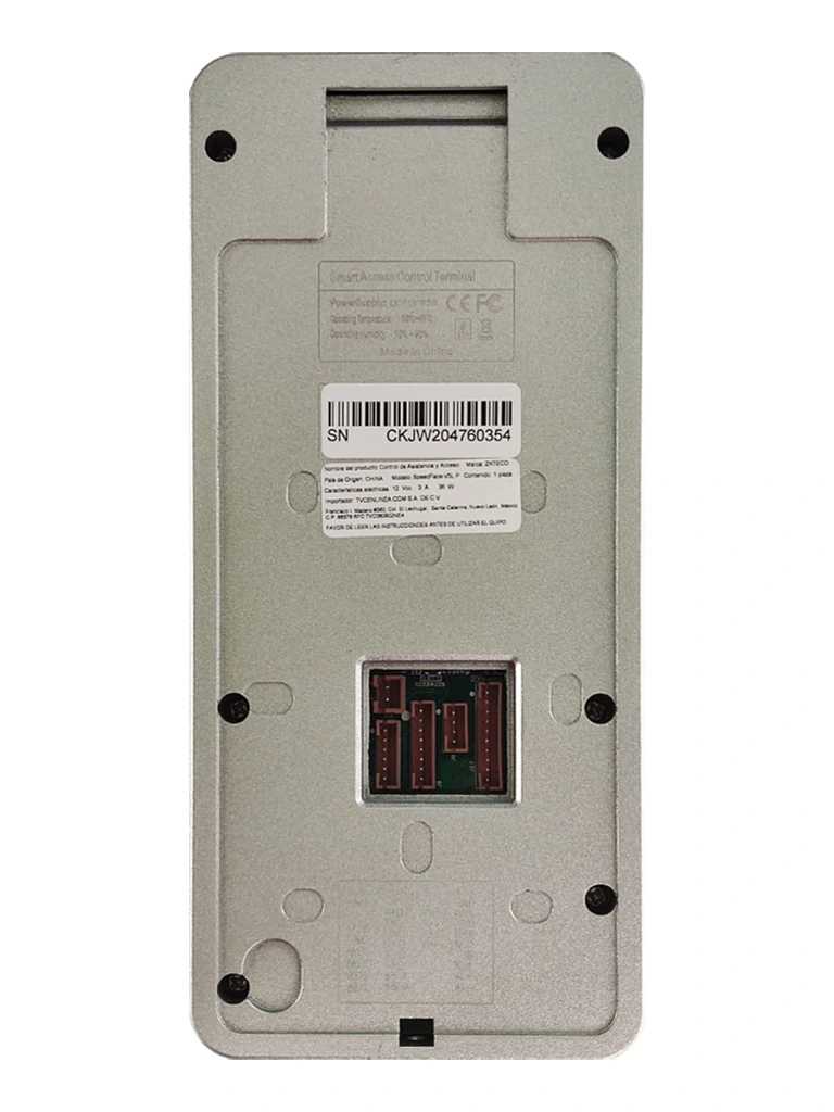 ZKTECO SpeedFaceV5LP - Control de Acceso y Asistencia Visible Light con Autenticación Facial (6000 Rostros), Huella Digital BioID+ (6000), Tarjeta ID 125 KHz (10000), Verificación por Palma (3000), Registro de 200,000 Eventos y Conectividad TCP/IP - Image 3