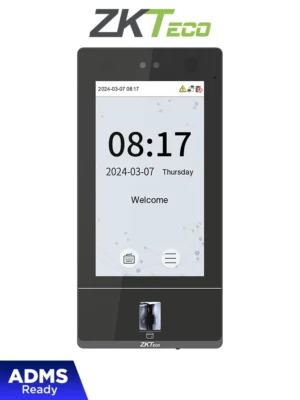 ZKTECO SenseFace 7A - Control de acceso y asistencia facial para 10, 000 rostros / 50,000 tarjetas de proximidad de 125kHz / 10,000 huellas / Compatible con ZKBio Zlink