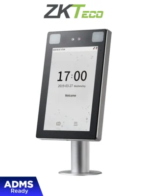 ZKTECO ProFace X CH - Terminal de Control de Acceso con Reconocimiento Facial / para Exterior/ 30 000 Rostros/ 8 Pulgadas /IP68 /IK04/ Lectura de Tarjetas ID / Incluye Soporte para Torniquete