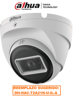 DAHUA HAC-T2A21N-U-28 - Camara Domo de 2 Megapixeles/ 1080p/ Lente 2.8 mm/ 100 Grados de Apertura/ IR de 30 Metros/ Metalica/ IP67 / Soporta: CVI/TVI/AHD/CVBS/
