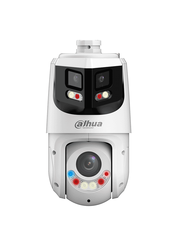 DAHUA SDT4E425-8P-GB-APV1-Cámara IP PTZ 8+4MP,8MP Vista Panorámica+4MP PT, TiOC WizSense, 25X Zoom, IR hasta100m, disuasión activa con Estrobo de Luz Roja y Azul, Altavoz Integrado, protección perimetral, Iluminador dual inteligent, IP66 - Image 2