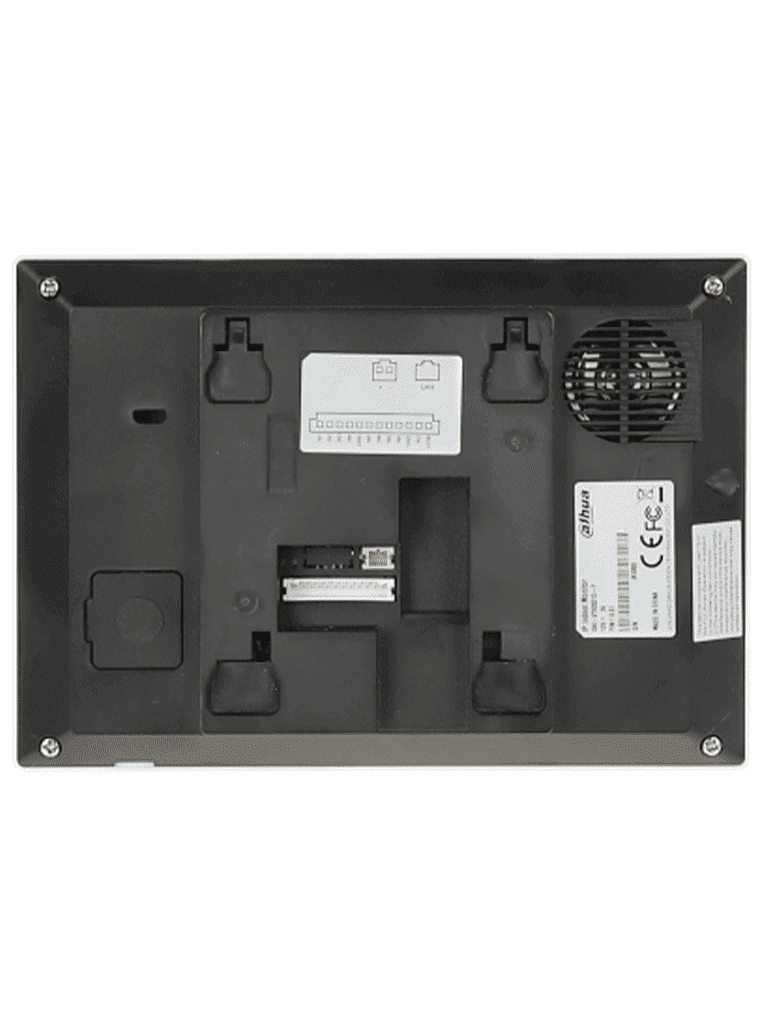 DAHUA VTH2621G-P - Monitor IP táctil de 7" en negro, Serie Lite, ideal para interiores. Soporta PoE estándar, hasta 4 cámaras de entrada y 4 monitores adicionales. Incluye modo No Molestar, 6 entradas/salidas de alarma, y compresión H.265. - Image 2