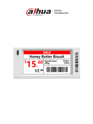 DAHUA DHI-ESL-E026A - Etiqueta electrónica ESL de 2.66" / Bluetooth 5.1 / Indicador LED / Colores: Negro, Blanco y Rojo / Resolución 152 x 296 / Batería reemplazable / Alcance: 25-30m