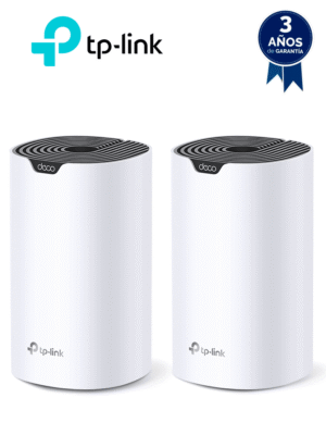 TP-LINK Deco S7(2-pack)- Kit de 2 routers inalámbricos MESH para hogar de doble banda Wi-Fi 5 AC1900 Mbps con 3 puertos Gigabit WAN/LAN, 3 antenas internas y administración en la app Deco (iOS, Android). (2 piezas)