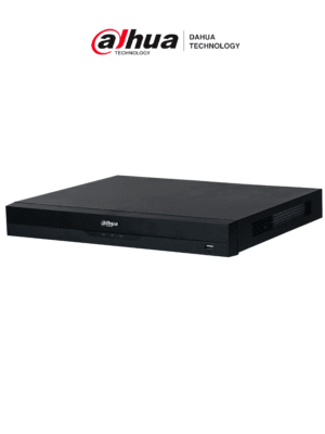 DAHUA NVR5216-8P-EI - NVR IP con tecnología Acupick y WizSense 16 canales 1U con 8 PoE, 2 HDD, H.265+/H.265, 384 Mbps, reconocimiento y detección facial, protección perimetral, SMD Plus, IA por cámara ANPR, mapa de calor, conteo de personas y metadatos.