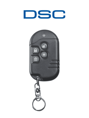 DSC PG9939 - Llavero de 4 botones programables Inalámbrico Power G con una quinta función compatibles con NEO, PRO, Qolsys e IoTega