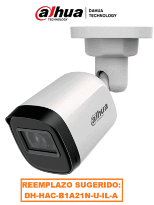 DAHUA HAC-B1A21N-U-28 - Camara Bullet de 2 Megapixeles/ Lente de 2.8 mm/ 30 Metros de IR/ 100 Grados de Apertura/ IP67/ Soporta: CVI/TVI/AHD y CVBS/