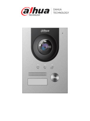 Dahua VTO2201F-P Frente de calle IP 2MP/ IK 07/ IP 65/ Control de Cerradura/ Aluminio/ Compatible con App DMSS/ Apertura remota/ Alimentación a 12V /