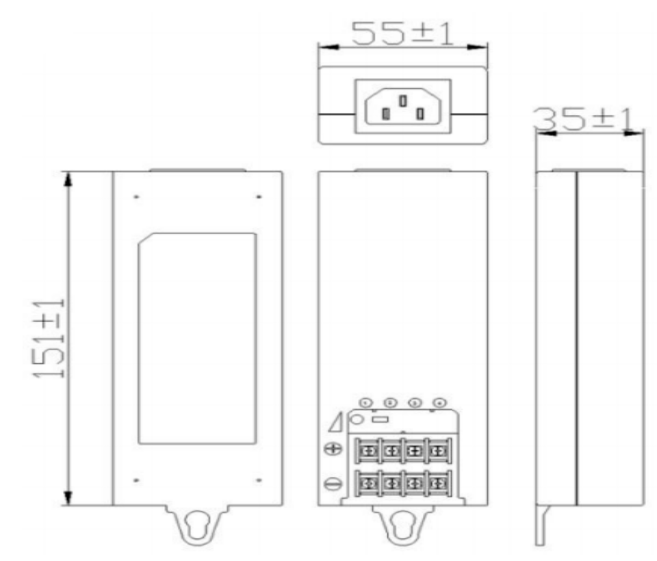 SAXXON PSU1250D4D - Fuente de Poder de Poder de 4 Canales 12 Vcc 5 Amperes/ 1.25 Amper por Canal/ Color Negro/ Entrada 100 V ca - 240 V ca/ Con Protección de Descargas/ - Image 3