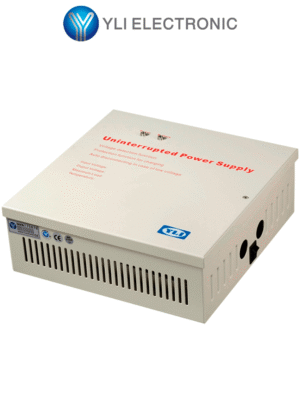 YLI YP902123 - Fuente de Energía para Control de Acceso con Gabinete: Incluye Relevador NO/NC, Protección contra Cortocircuitos y Soporte para Batería de Respaldo