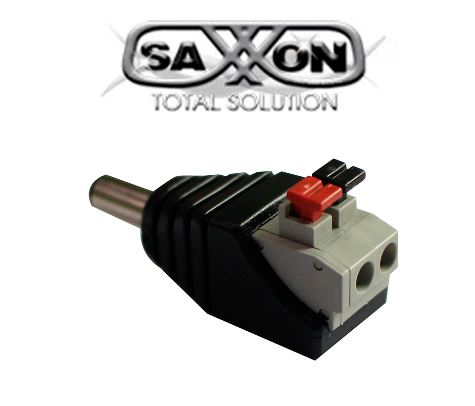 SAXXON PSUBR16H - Bolsa de 10 Adaptadores Macho tipo Jack Polarizado de 12 Vcc/ Terminales de Presion/ Facil Instalación/ - Image 2