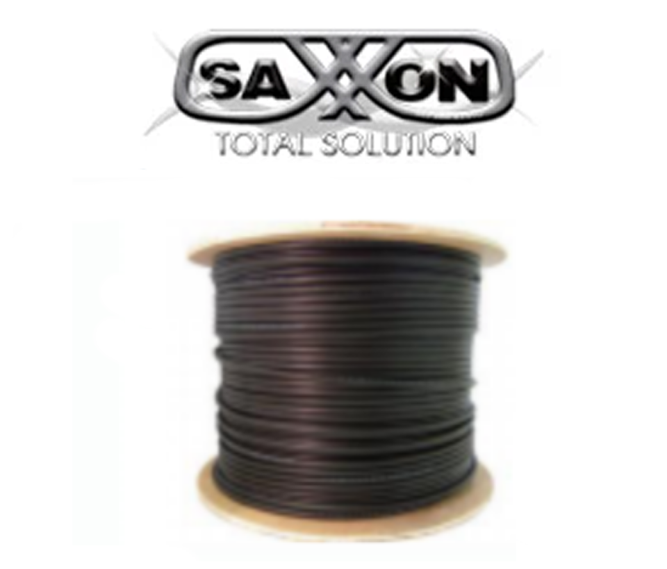 SAXXON OUTPCAT6GCOPEXT- Bobina de Cable UTP Cat6 100% Cobre con Gel/ 305 Metros/ Uso Exterior/ Color Negro/ Cumple con Estandares: ISO/ IEC 11801 Ed2; EIA/ TIA568/ Ideal para Cableado de Redes y Video/ - Image 3