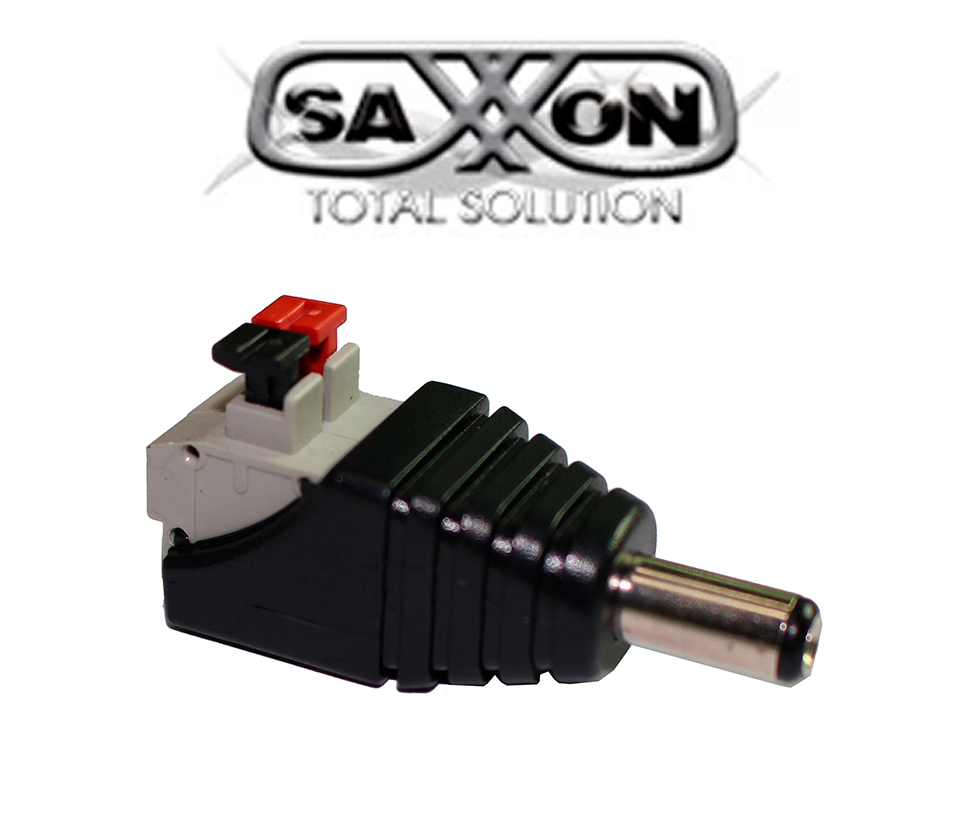 SAXXON PSUBR16H - Bolsa de 10 Adaptadores Macho tipo Jack Polarizado de 12 Vcc/ Terminales de Presion/ Facil Instalación/ - Image 3