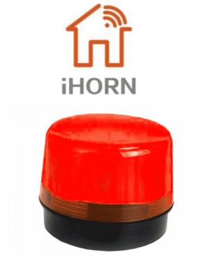 IHORN HC-05-LED - Estrobo Color Rojo / 90 Destellos por minuto compatible con paneles IHORN / RISCO / DSC / BOSCH .