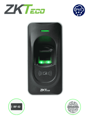 ZKTECO FR1200 - Lector Esclavo De Huella y Tarjetas ID 125 Khz / Interior / Exterior / Conexión RS485 / Indicador de Estado / Requiere Panel Serie Inbio (no incluye fuente / se energiza desde el panel)