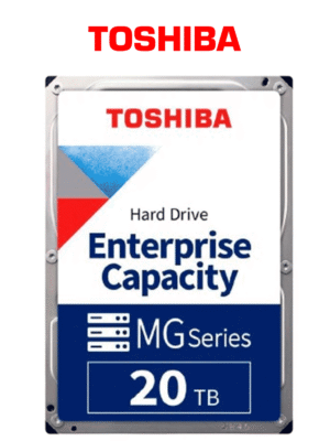 TOSHIBA MG10ACA20TE - Disco duro de 20TB / Serie Enterprise / 3.5" / 7200 RPM / 512 MB /SATA III / Recomendado para videovigilancia y Servidores